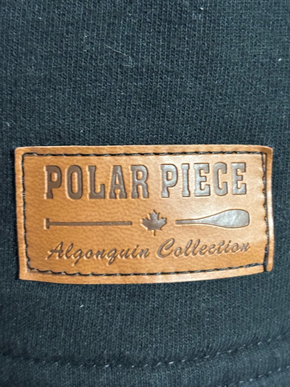 Polar piece Black Pullover Hooded Shirt with Button Placket - Picture 4 of 4